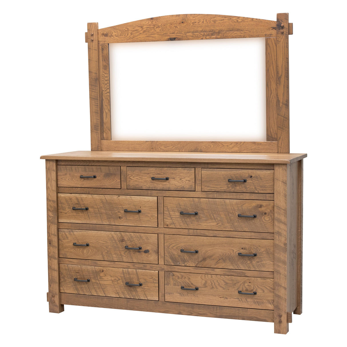 Roughsawn 9-Drawer Tall Dresser