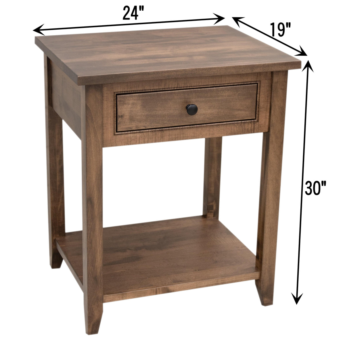 Denali 1-Drawer Open Nightstand