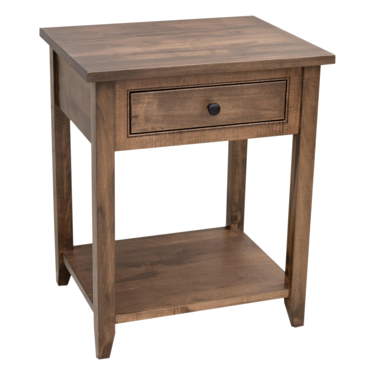 Denali Maple Wood 1-Drawer Open Nightstand | CO