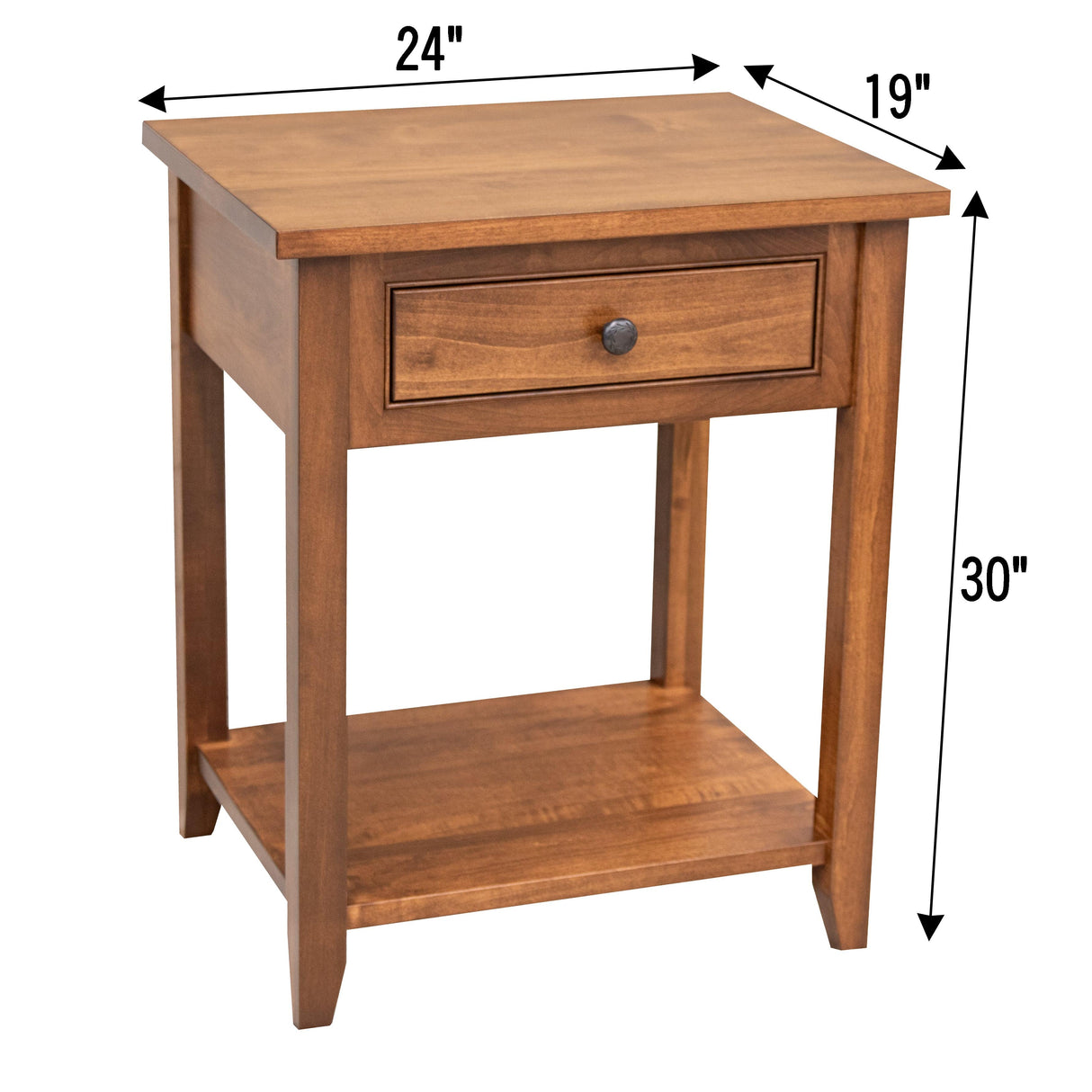 Denali 1-Drawer Open Nightstand