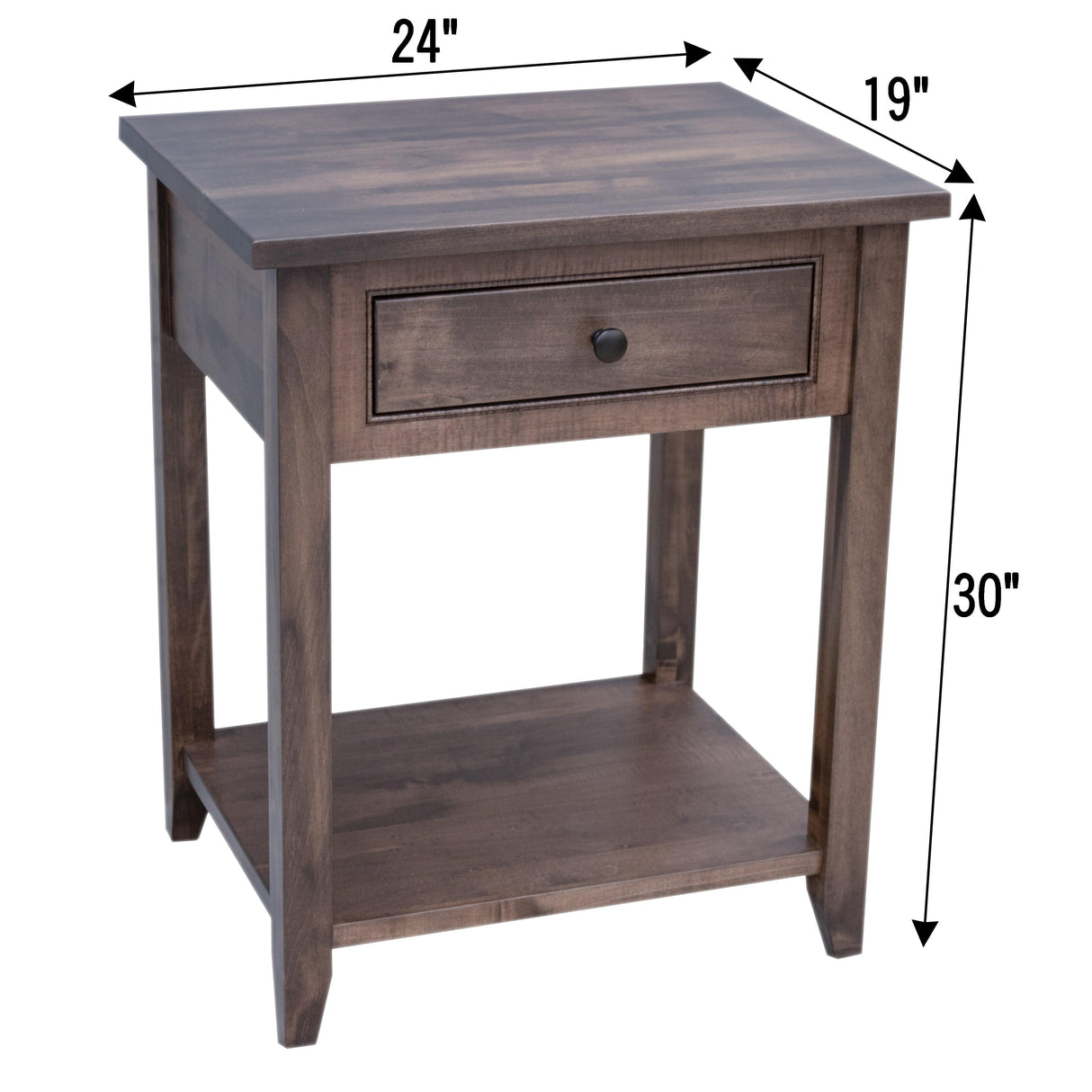 Denali 1-Drawer Open Nightstand