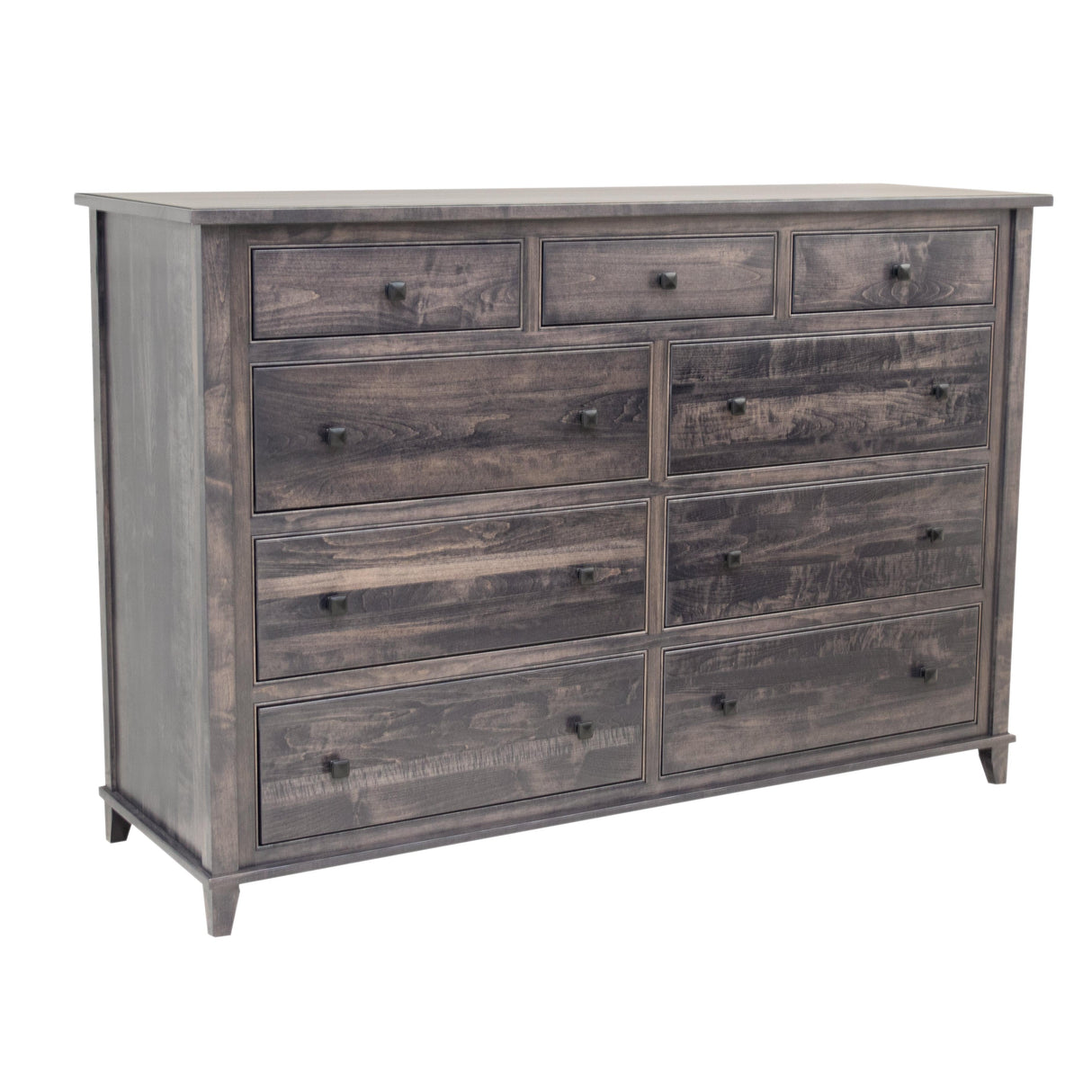 Denali Maple Wood 9-Drawer Tall Dresser | GS