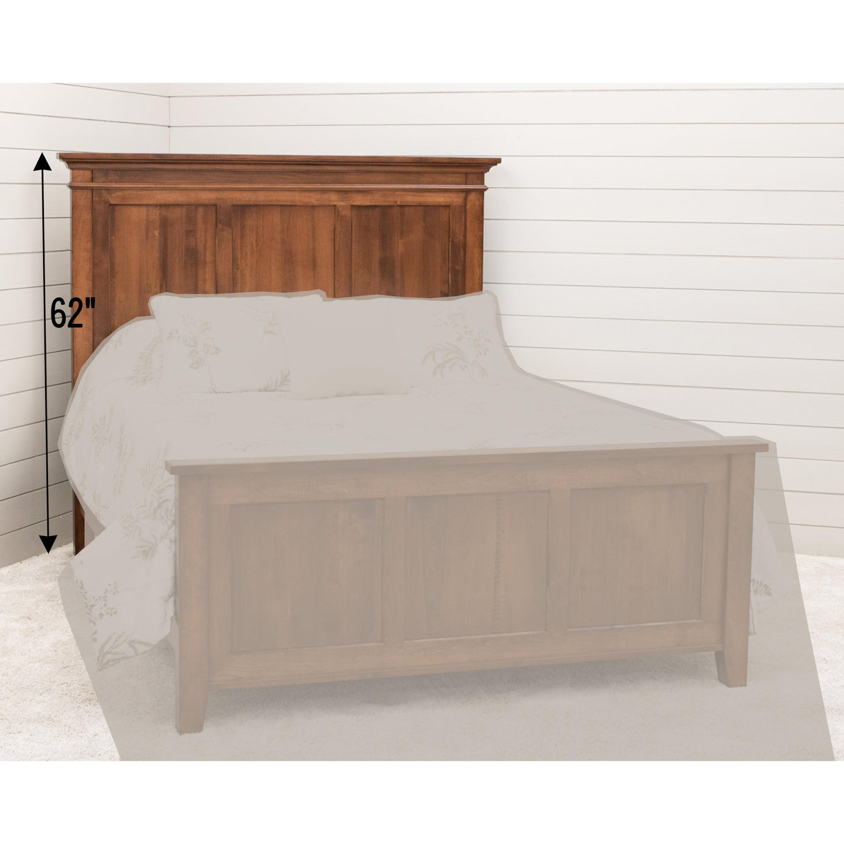 Denali Solid Wood Panel Headboard Only