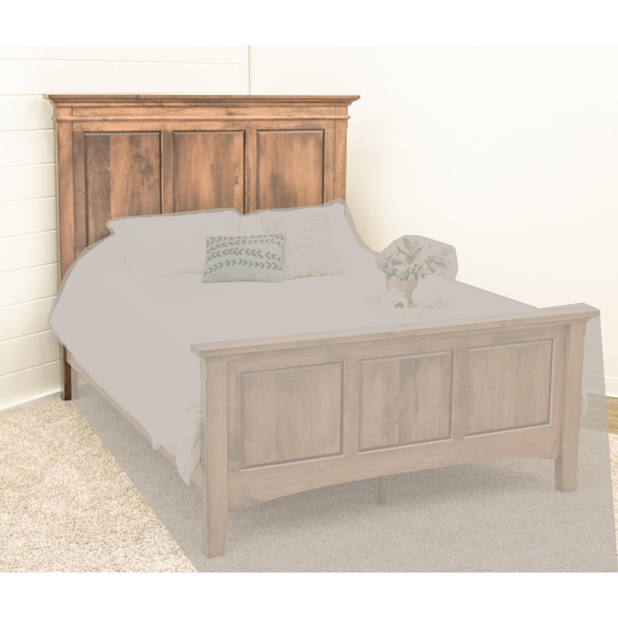 Denali Solid Wood Panel Headboard Only