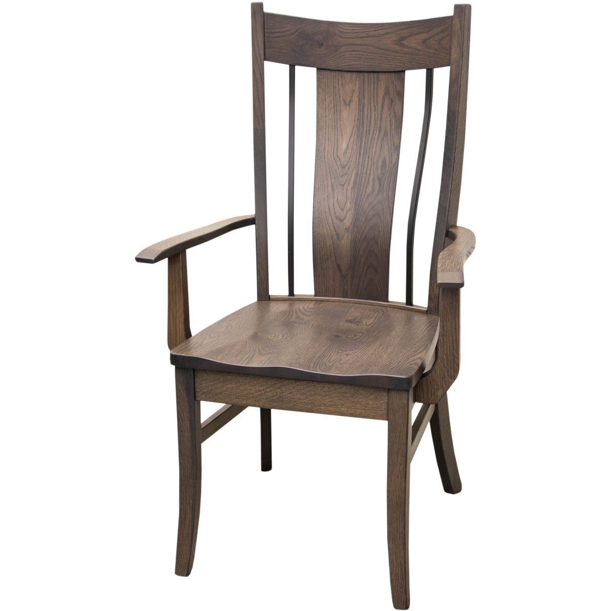 Eagle White Oak Wood Arm Dining Chair | SB