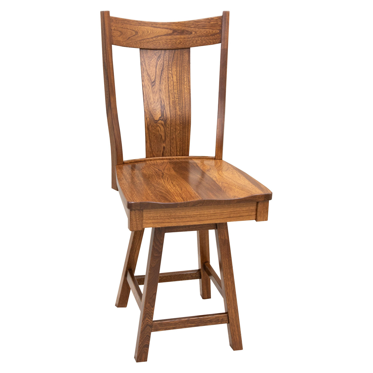 Eagle 24" Elm Wood Swivel Bar Stool | MC