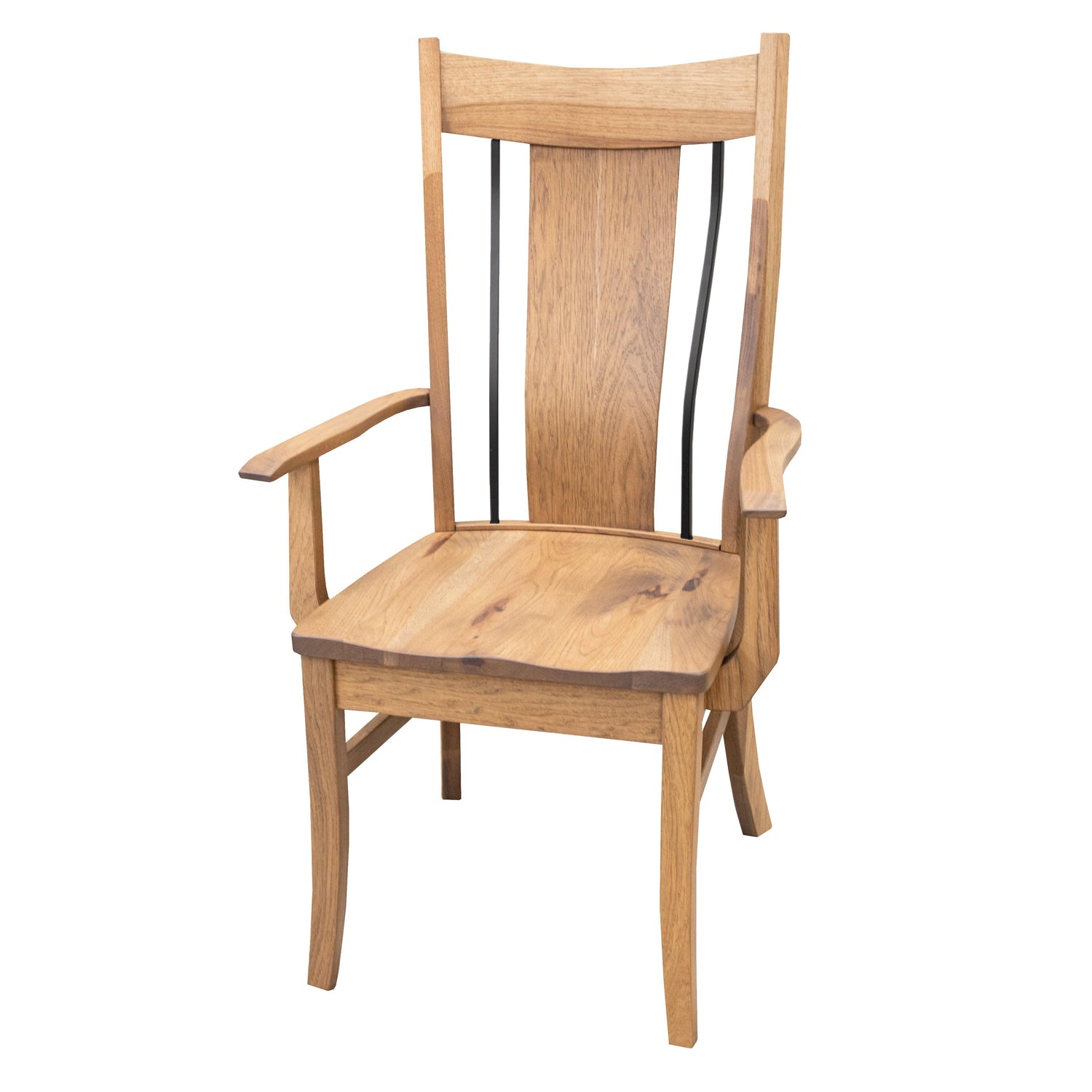 Eagle Hickory Wood Arm Dining Chair | WB