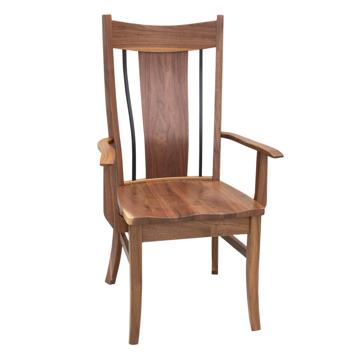 Eagle Walnut Wood Arm Dining Chair | NAT