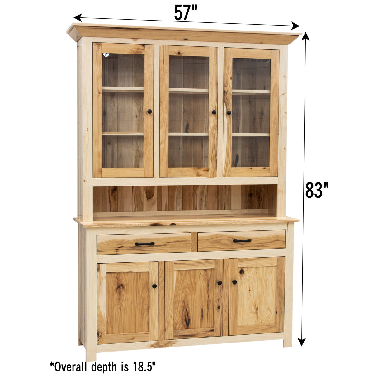 Easton Shaker Hickory Wood Hutch | NAT