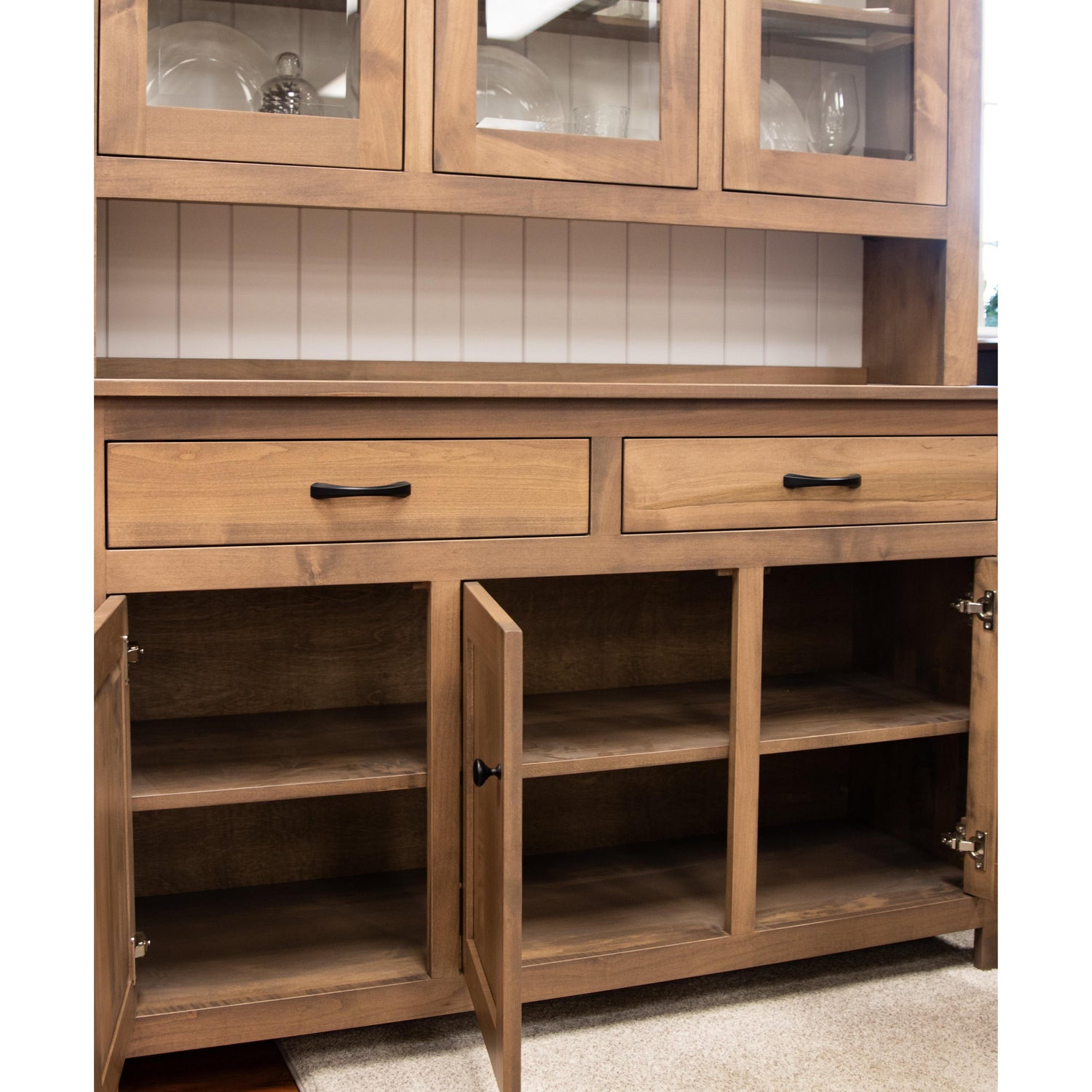 Easton Shaker Hickory Wood Hutch | NAT