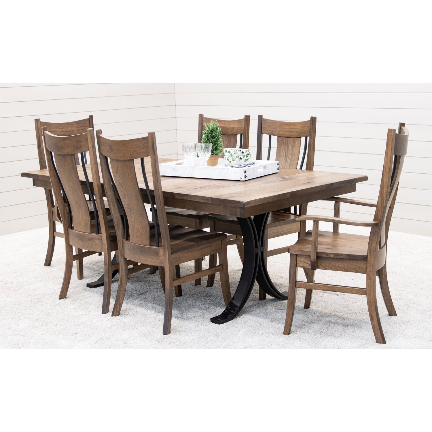 Eclipse Hickory Wood Extending Dining Table | CO