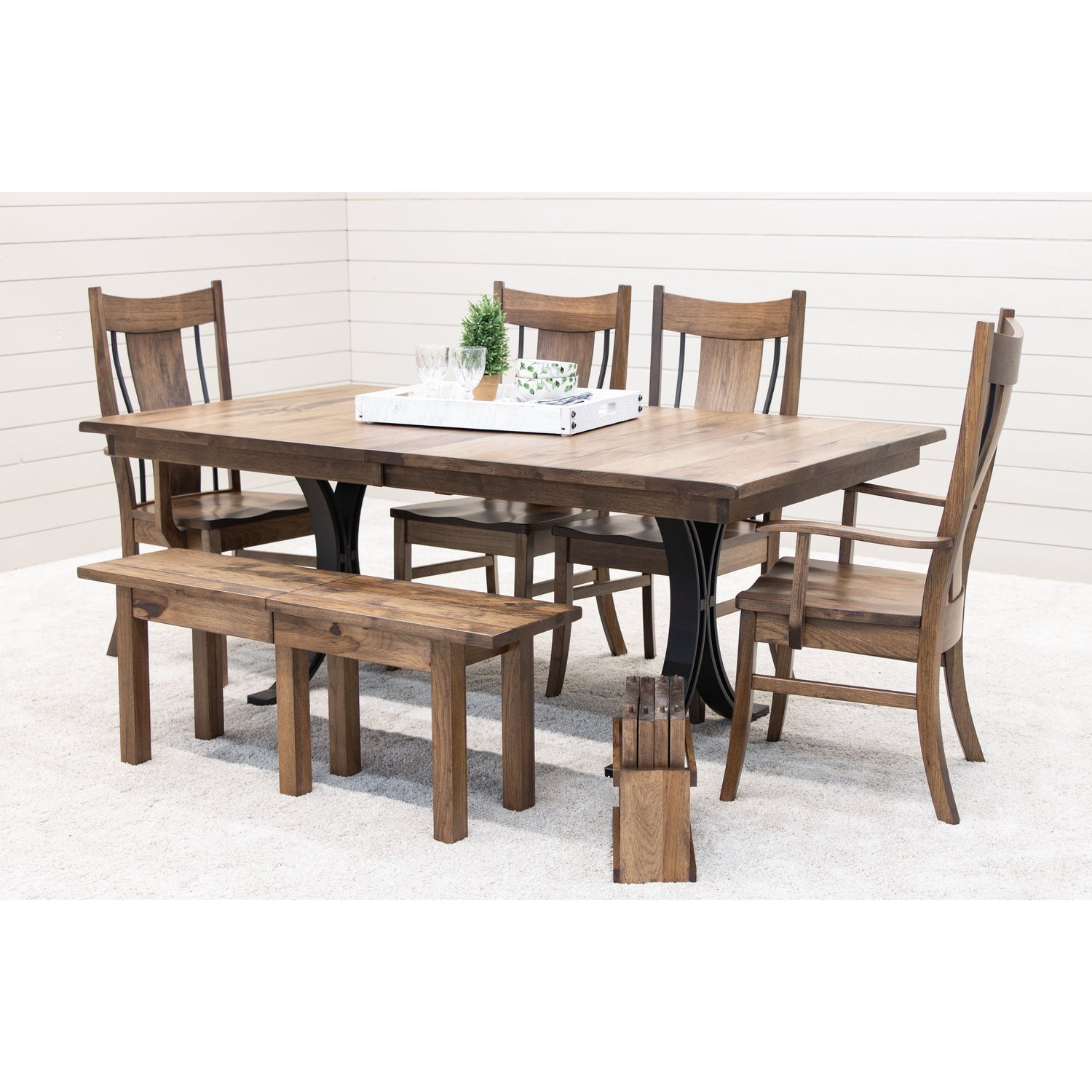 Eclipse Hickory Wood Extending Dining Table | CO