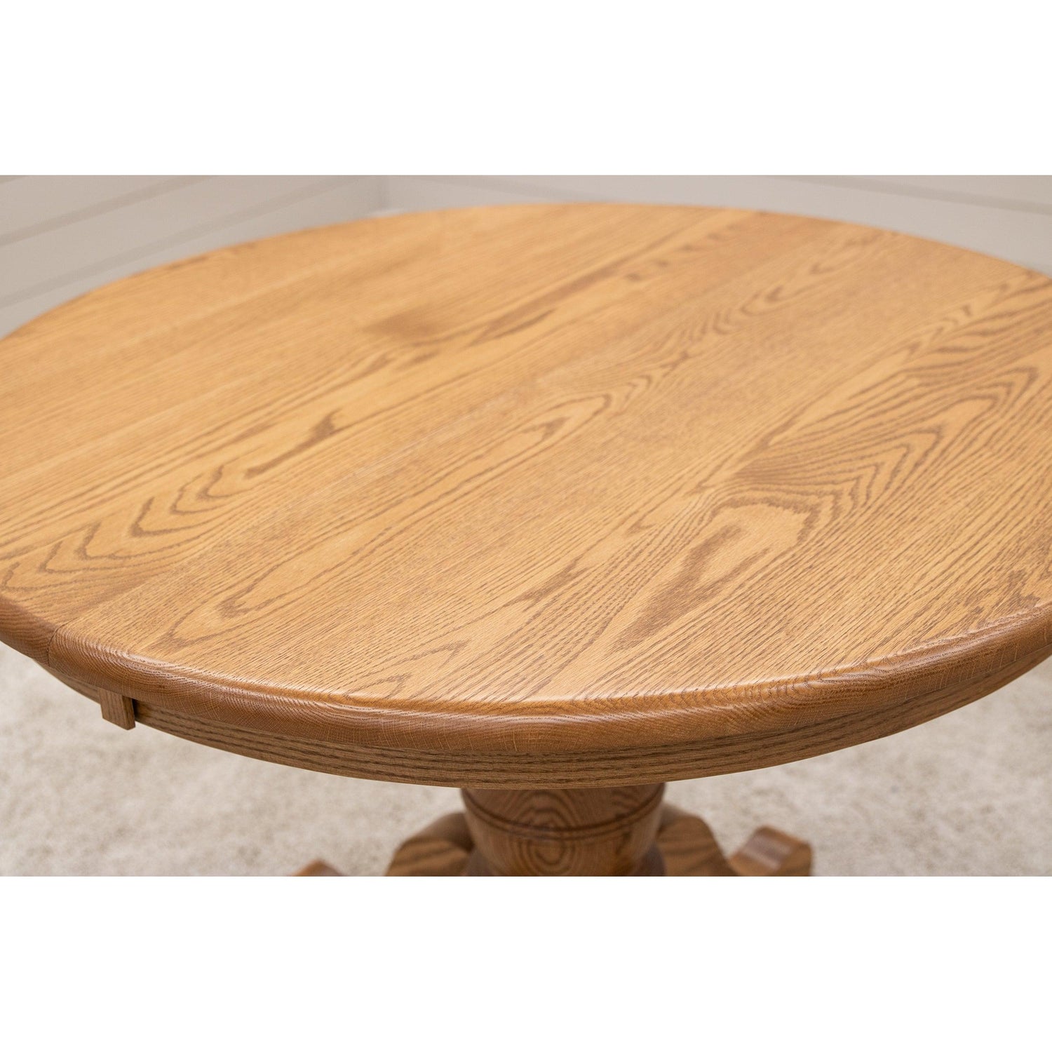 Ellington Round Oak Wood Extending Dining Table | FW