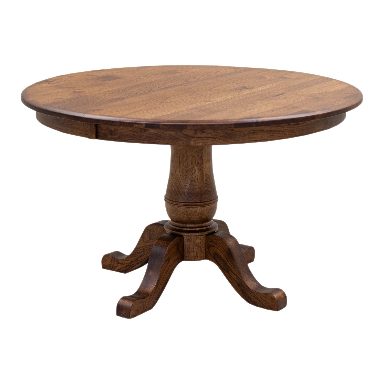 Ellington Round Hickory Wood Extending Dining Table | ASB