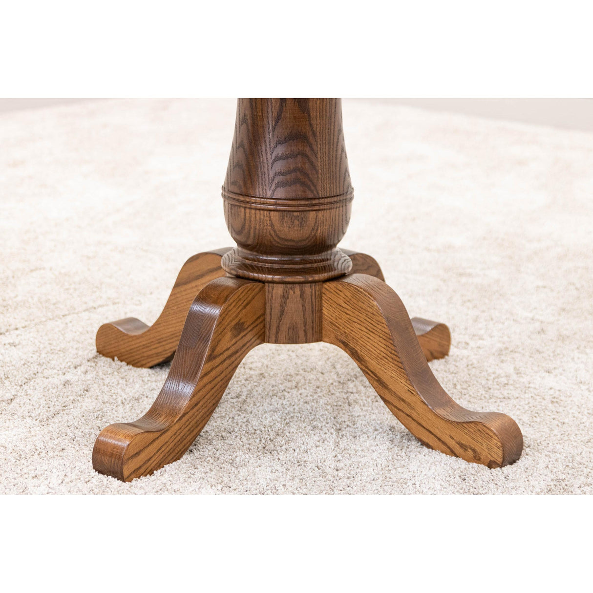 Ellington Round Oak Wood Extending Dining Table | HC