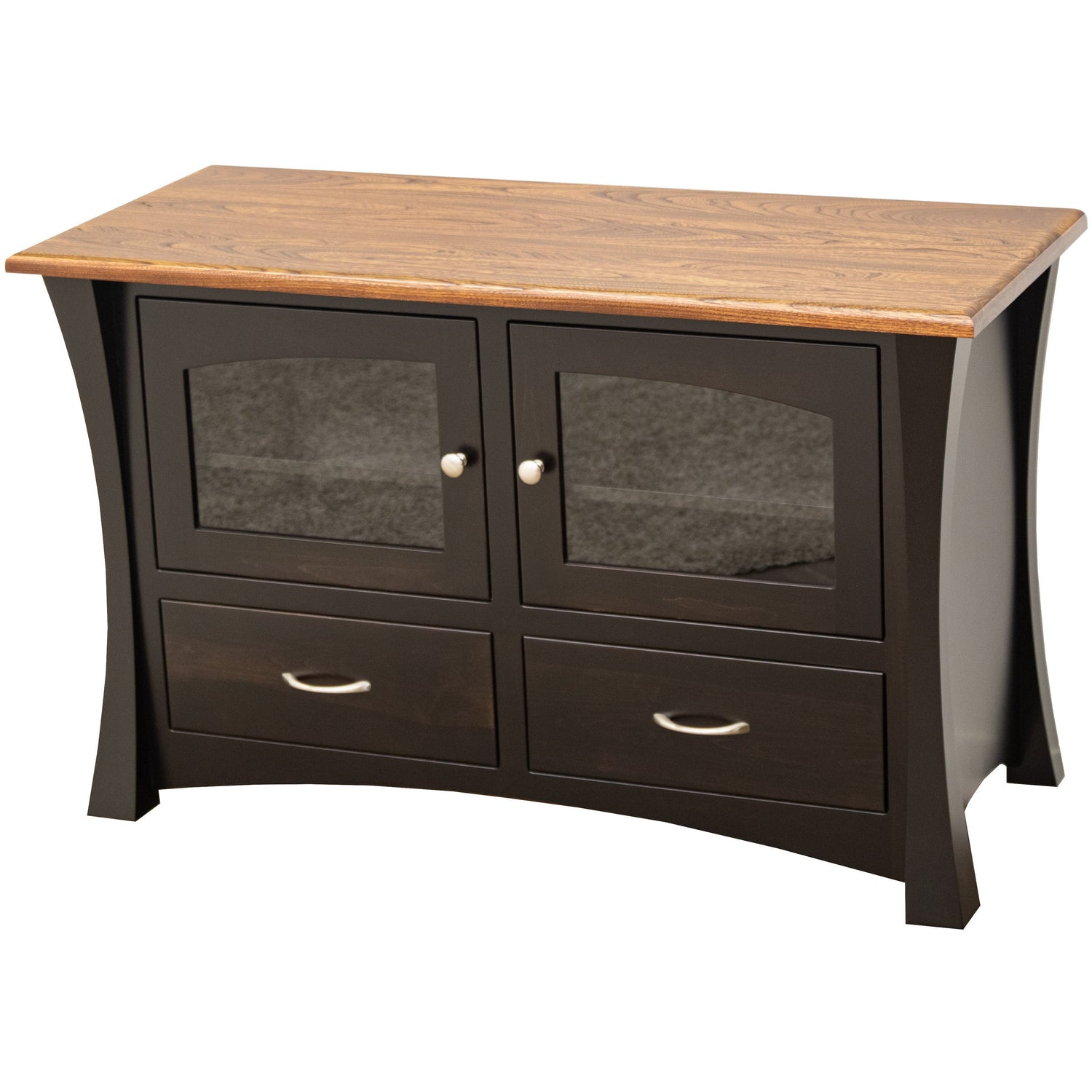 Brooklyn 48" Black & Wood TV Console | M-EB&E-MC