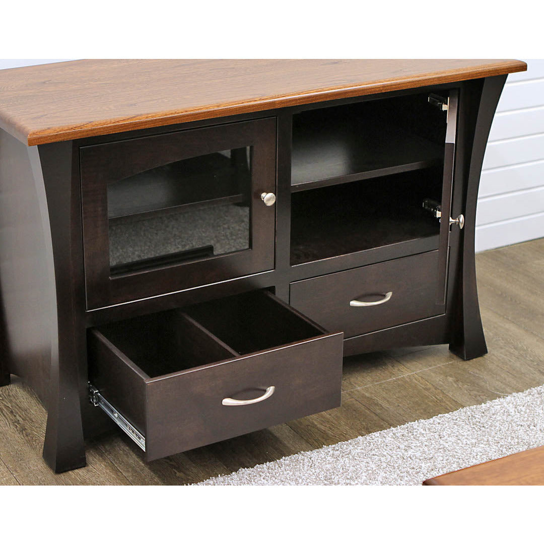 Brooklyn 48" Black & Wood TV Console | M-EB&E-MC
