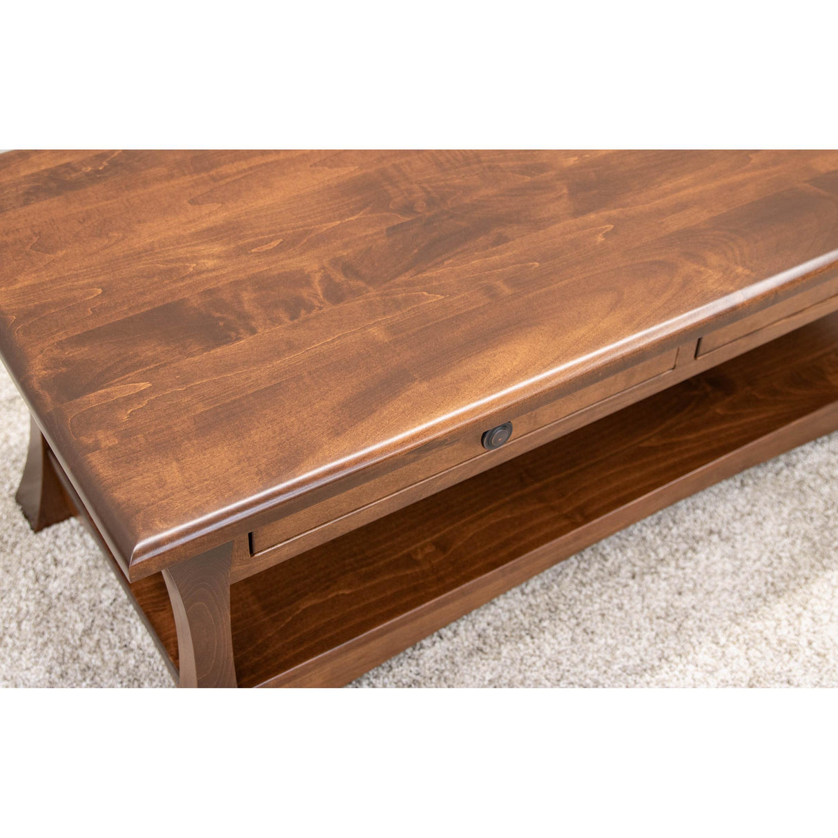 Brooklyn Maple Wood Rectangle Open Coffee Table | BOS