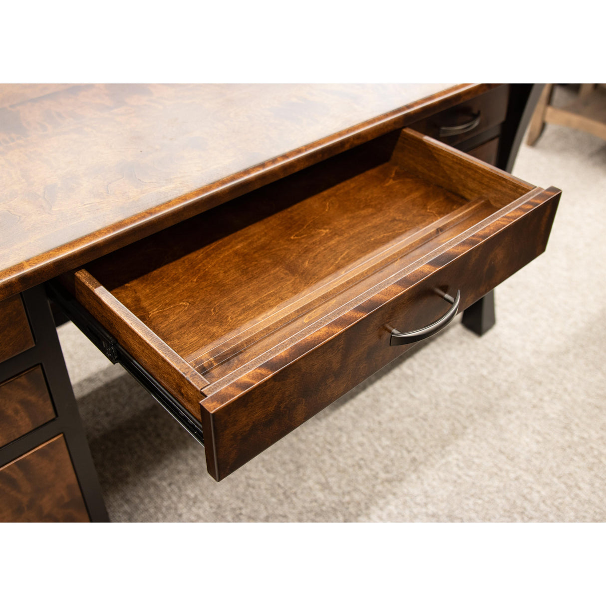Brooklyn Birch Wood Executive Desk | ASB