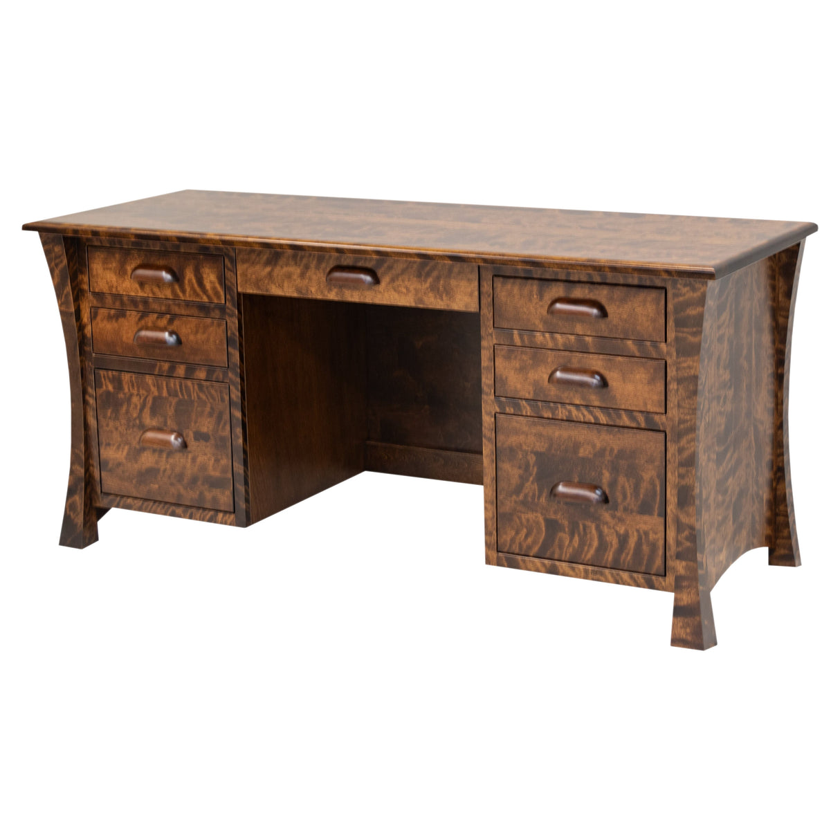 Brooklyn Birch Wood Executive Desk | ASB