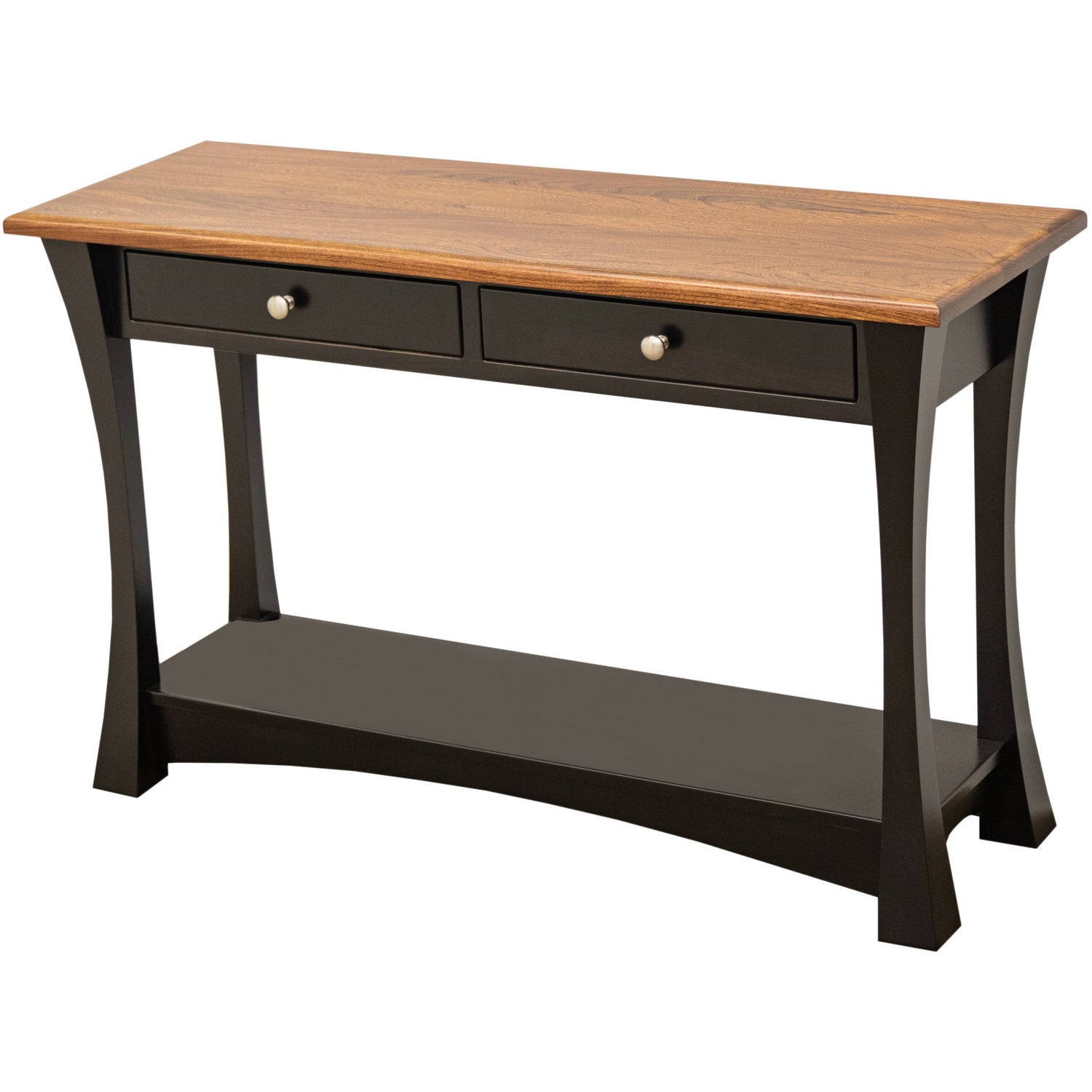 Brooklyn Black & Wood Open Sofa Table | M-EB&E-MC