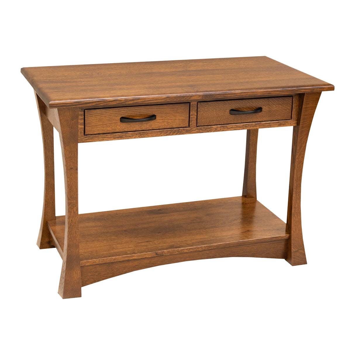 Brooklyn Quarter Sawn White Oak Wood Open Sofa Table | MC