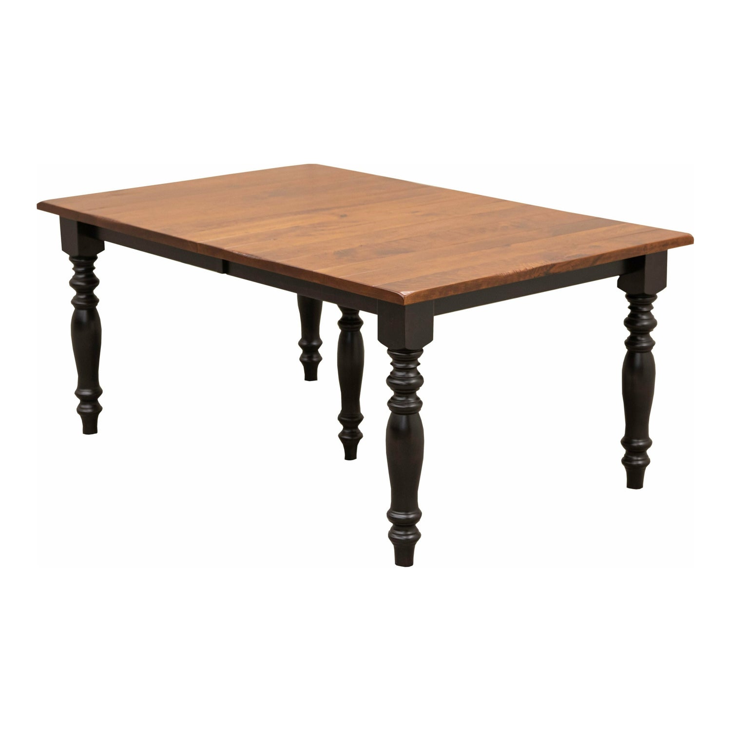 Settler's Farm Leg Black & Wood Extending Dining Table | M-EB&C-MC