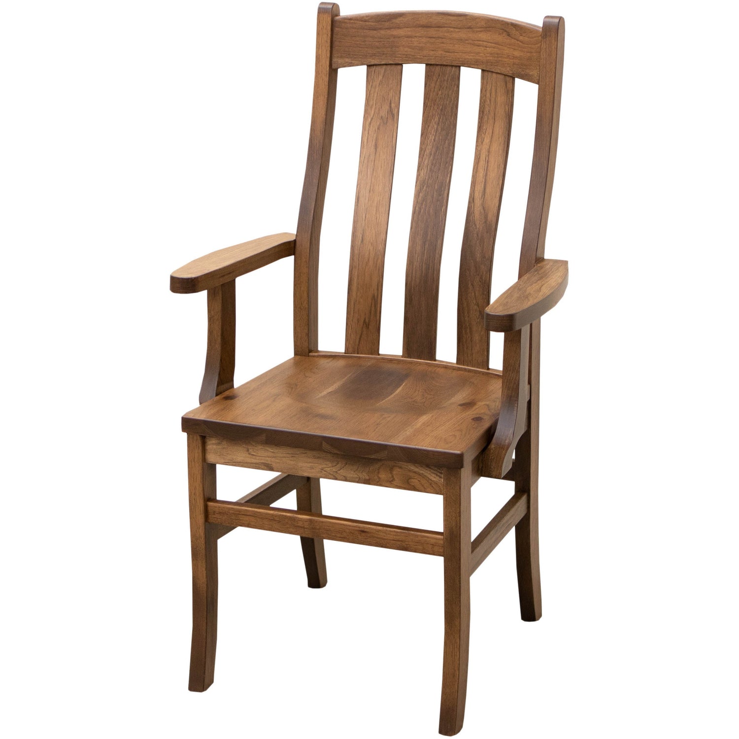 Fostoria Hickory Wood Arm Dining Chair | CO