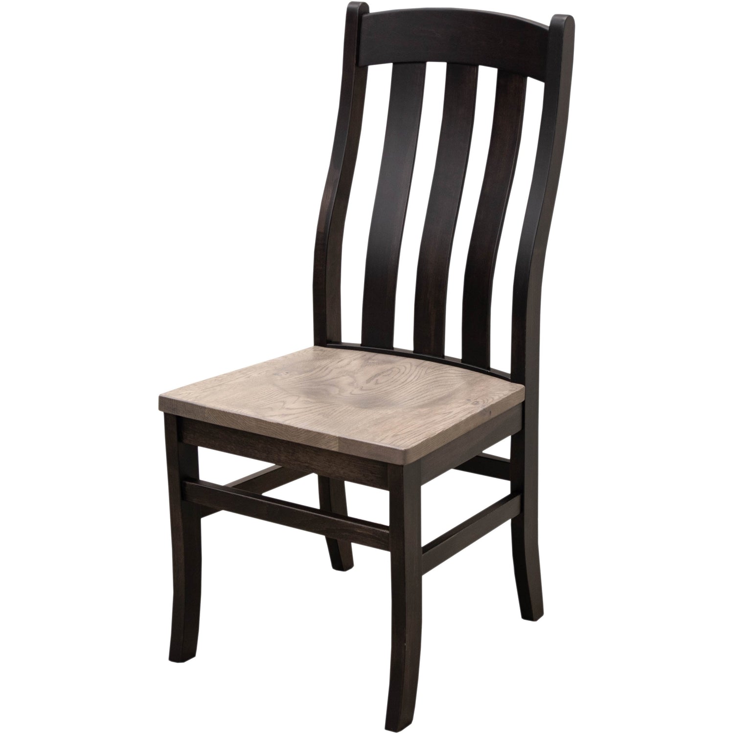 Fostoria Black & Wood Side Dining Chair | M-DK&RWO-GRB