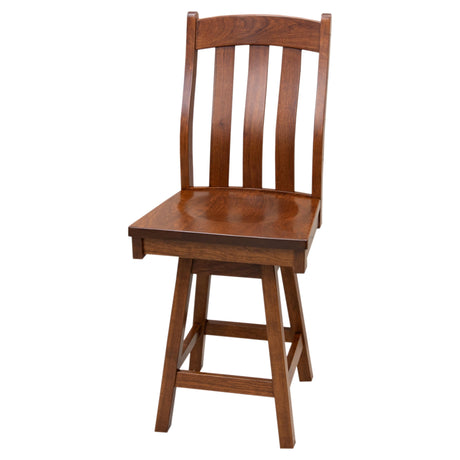 Fostoria Cherry Wood 24" Swivel Bar Stool | MC
