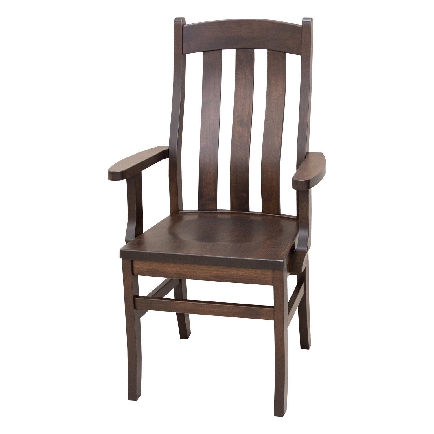 Fostoria Maple Wood Arm Dining Chair | BV