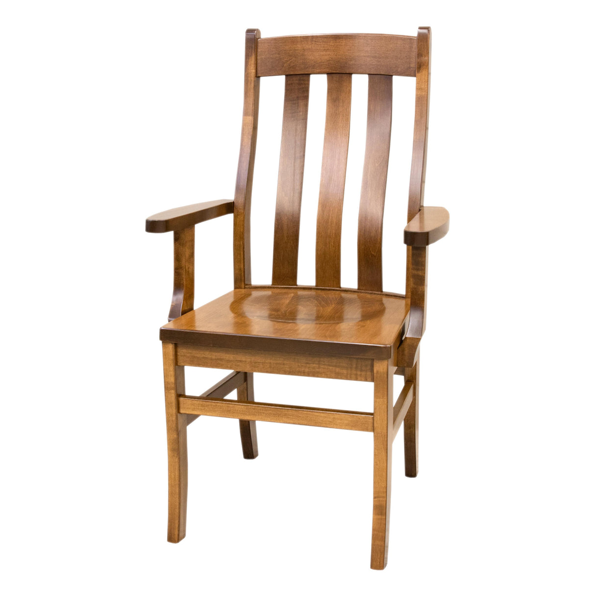 Fostoria Maple Wood Arm Dining Chair | HC
