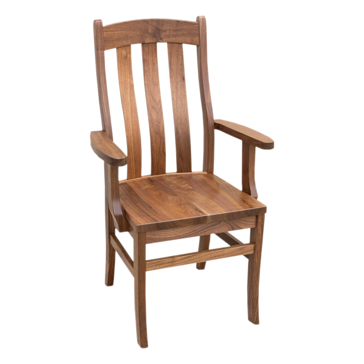 Fostoria Walnut Wood Arm Dining Chair | NAT