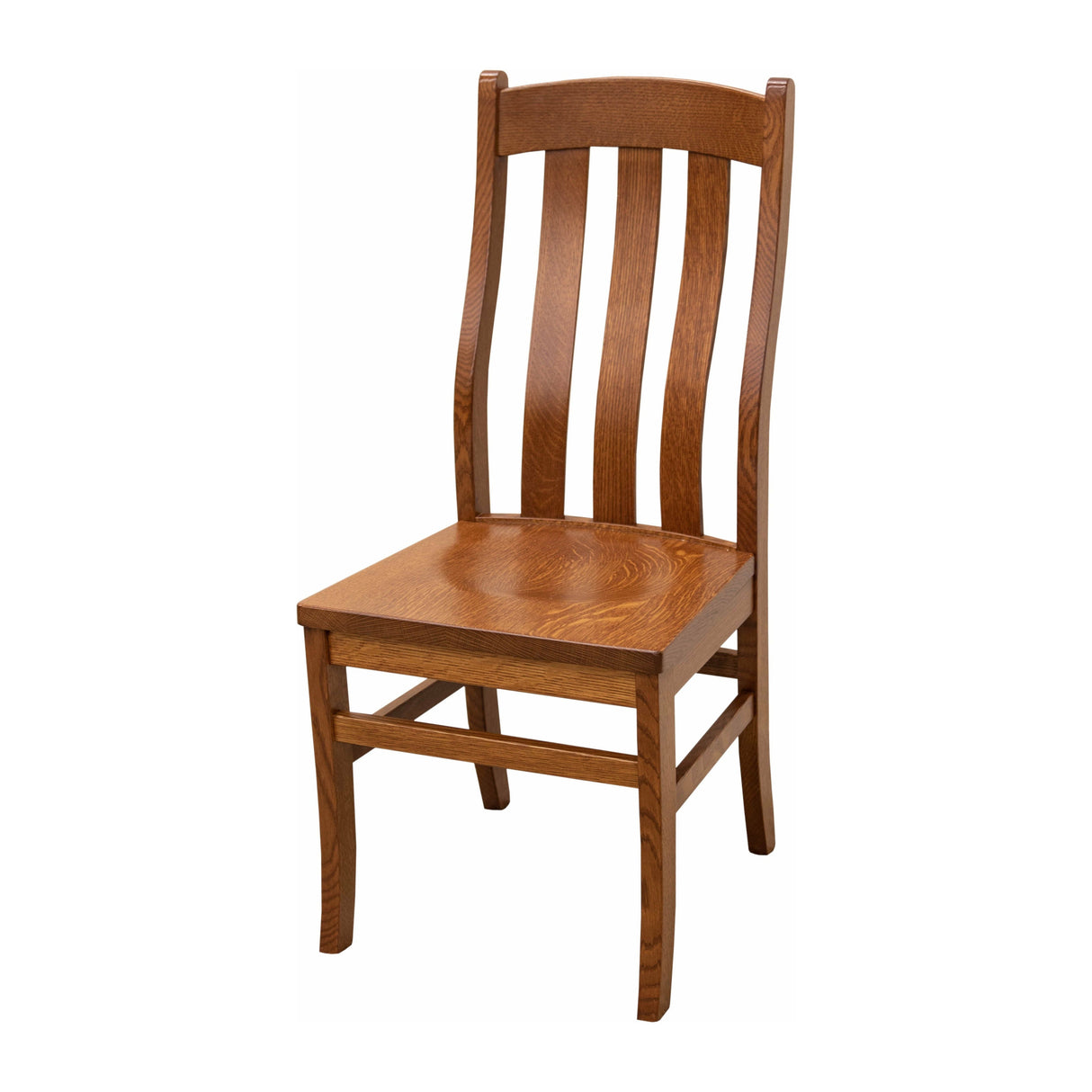 Fostoria Quarter Sawn White Oak Wood Side Dining Chair | MC