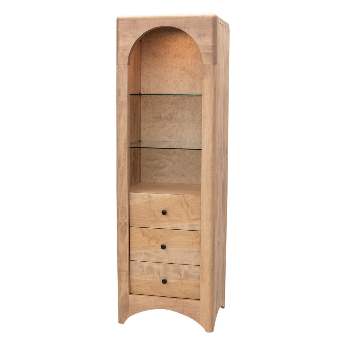 Gilmore Solid Maple Wood Bookcase | WB