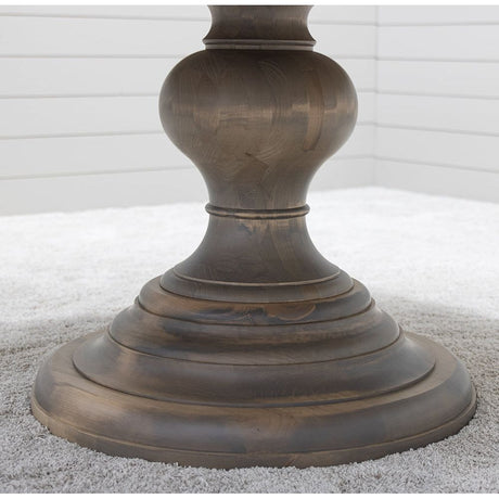 Global Round Maple Wood Round Pedestal Dining Table | VD