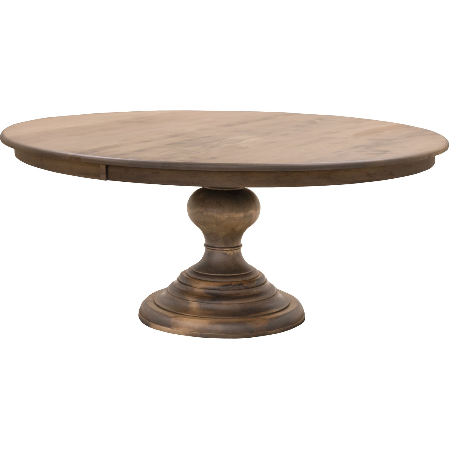 Global Round Maple Wood Round Pedestal Dining Table | VD