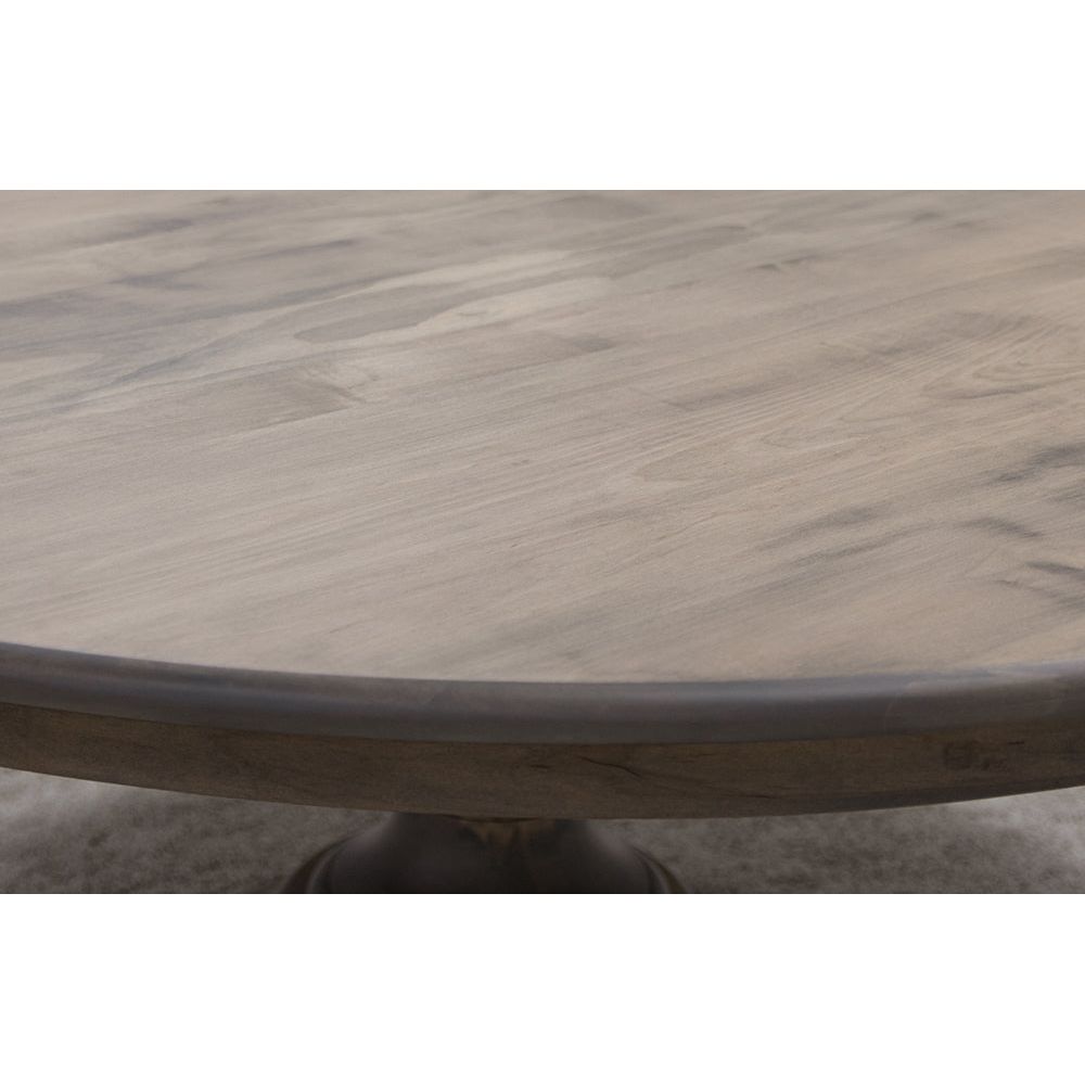 Global Round Maple Wood Round Pedestal Dining Table | VD