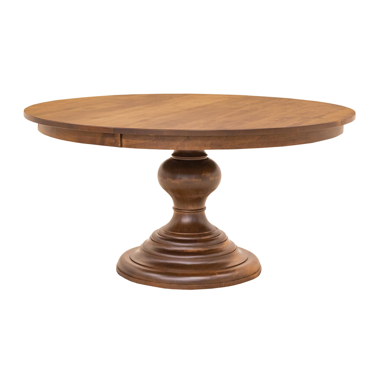 Global Round Maple Wood Round Pedestal Dining Table | HC