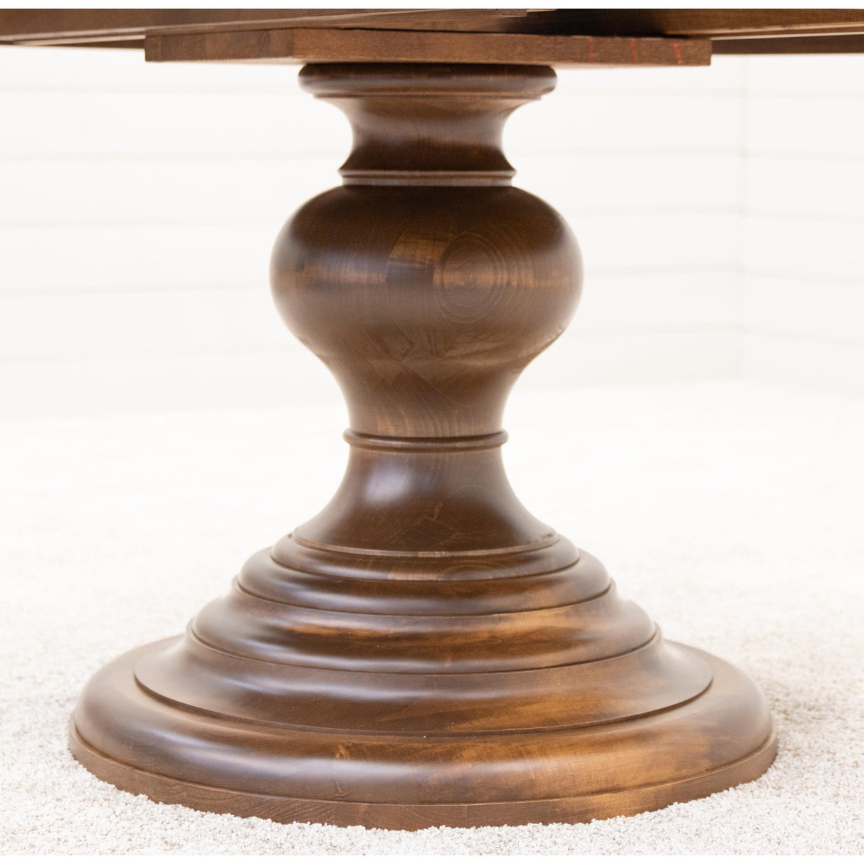 Global Round Maple Wood Round Pedestal Dining Table | HC