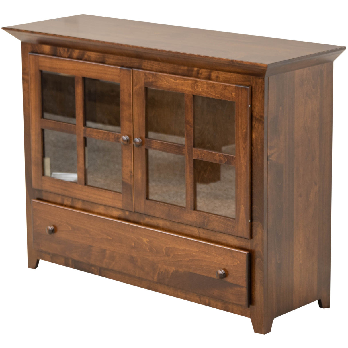 Half Mission Grid Maple Wood Cabinet | ASB