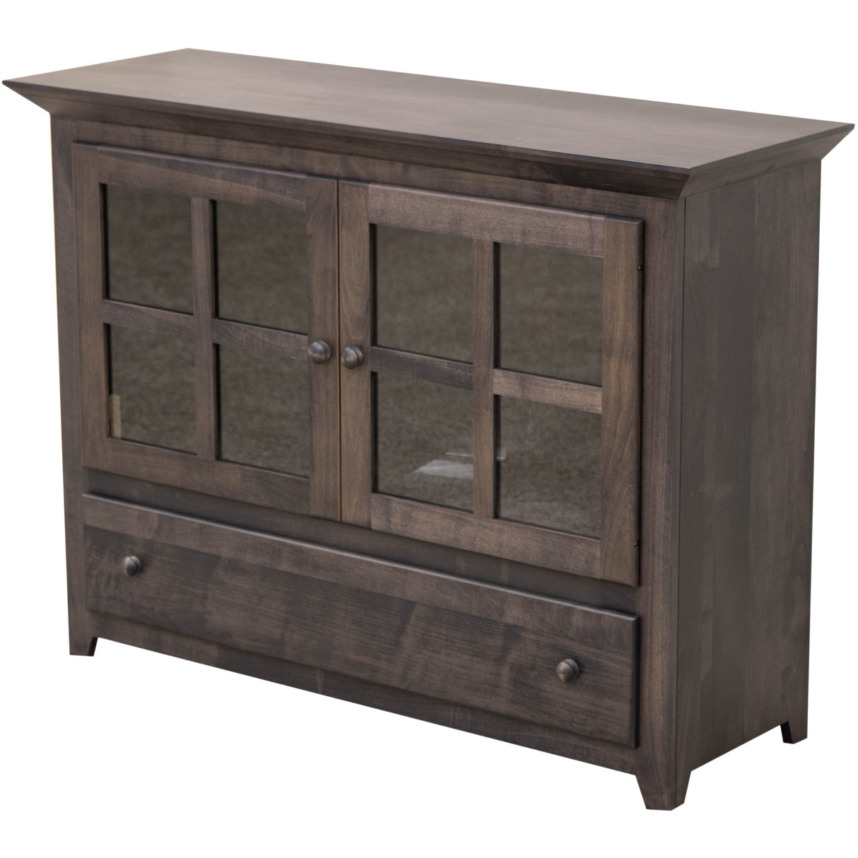 Half Mission Grid Maple Wood Cabinet | GS