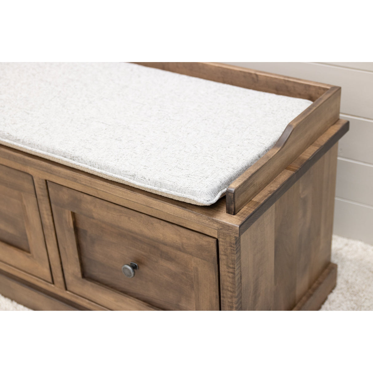 Hartford Maple Wood Mudroom Storage Bench | CO