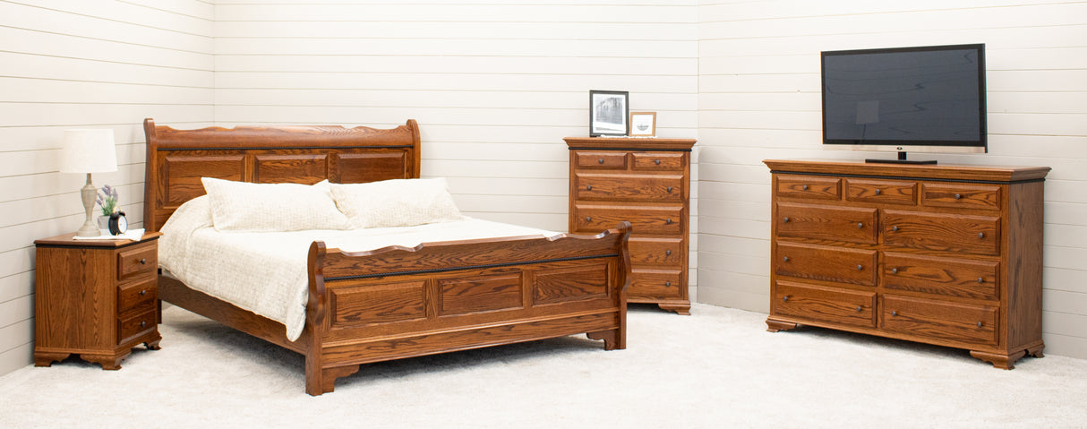 Heritage Sleigh Solid Wood Headboard Only