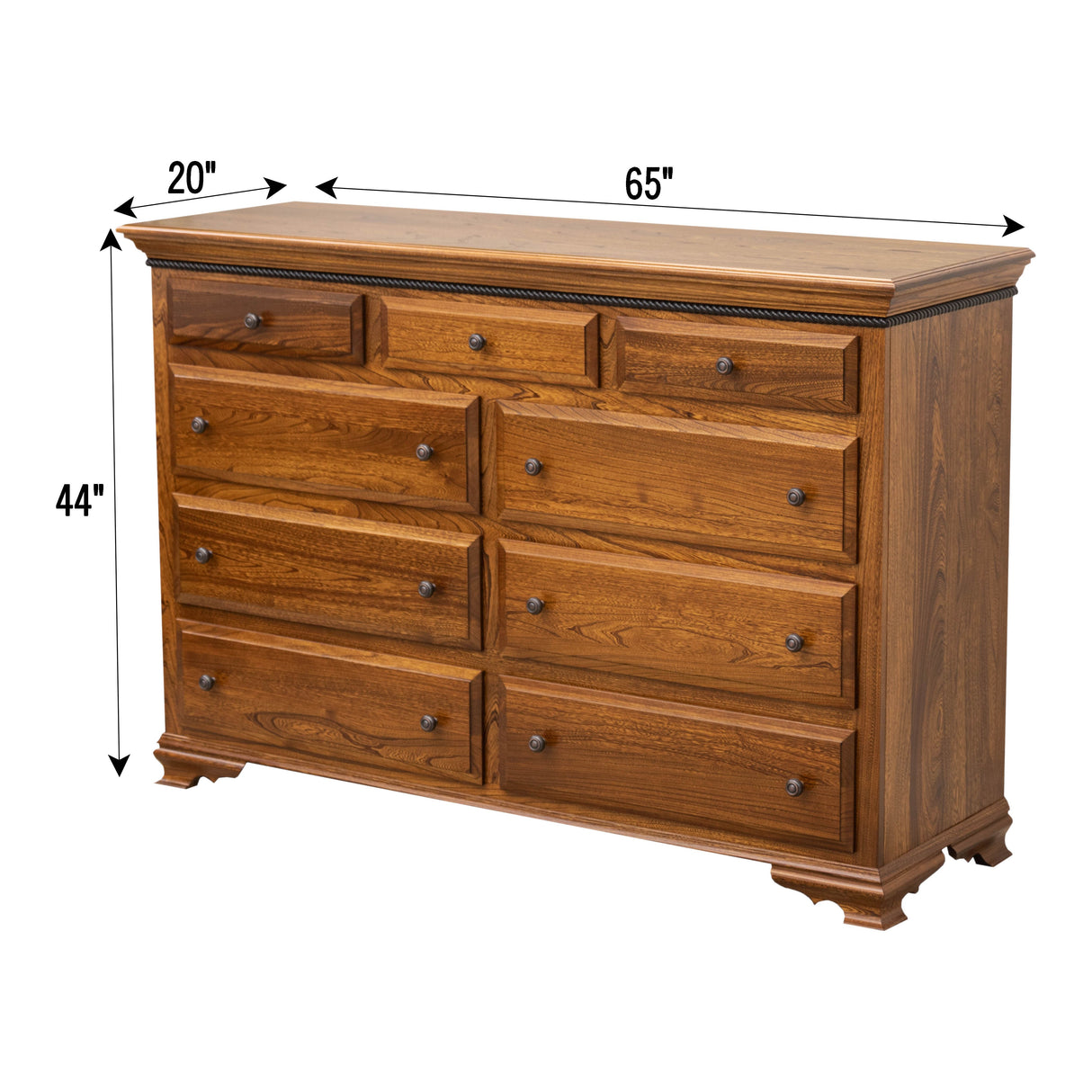 Heritage 9-Drawer Tall Dresser