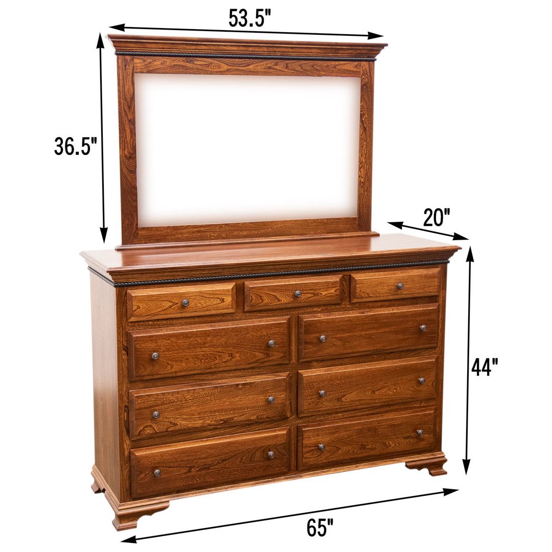 Heritage 9-Drawer Tall Dresser