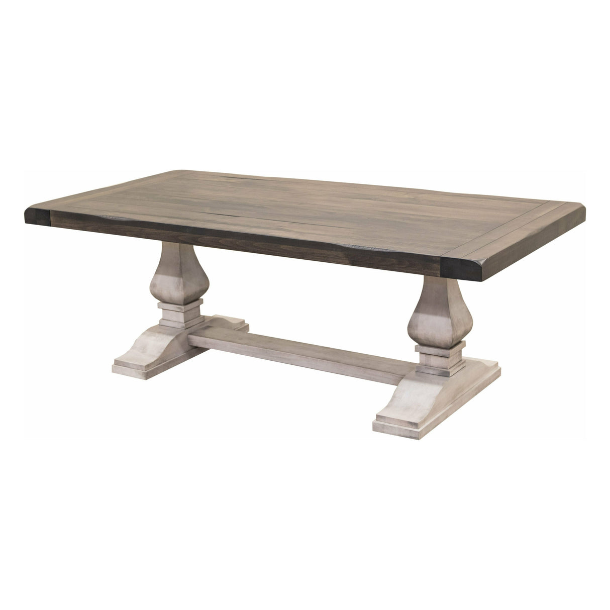 Hillside White & Wood Extending Dining Table | M-AV&GS