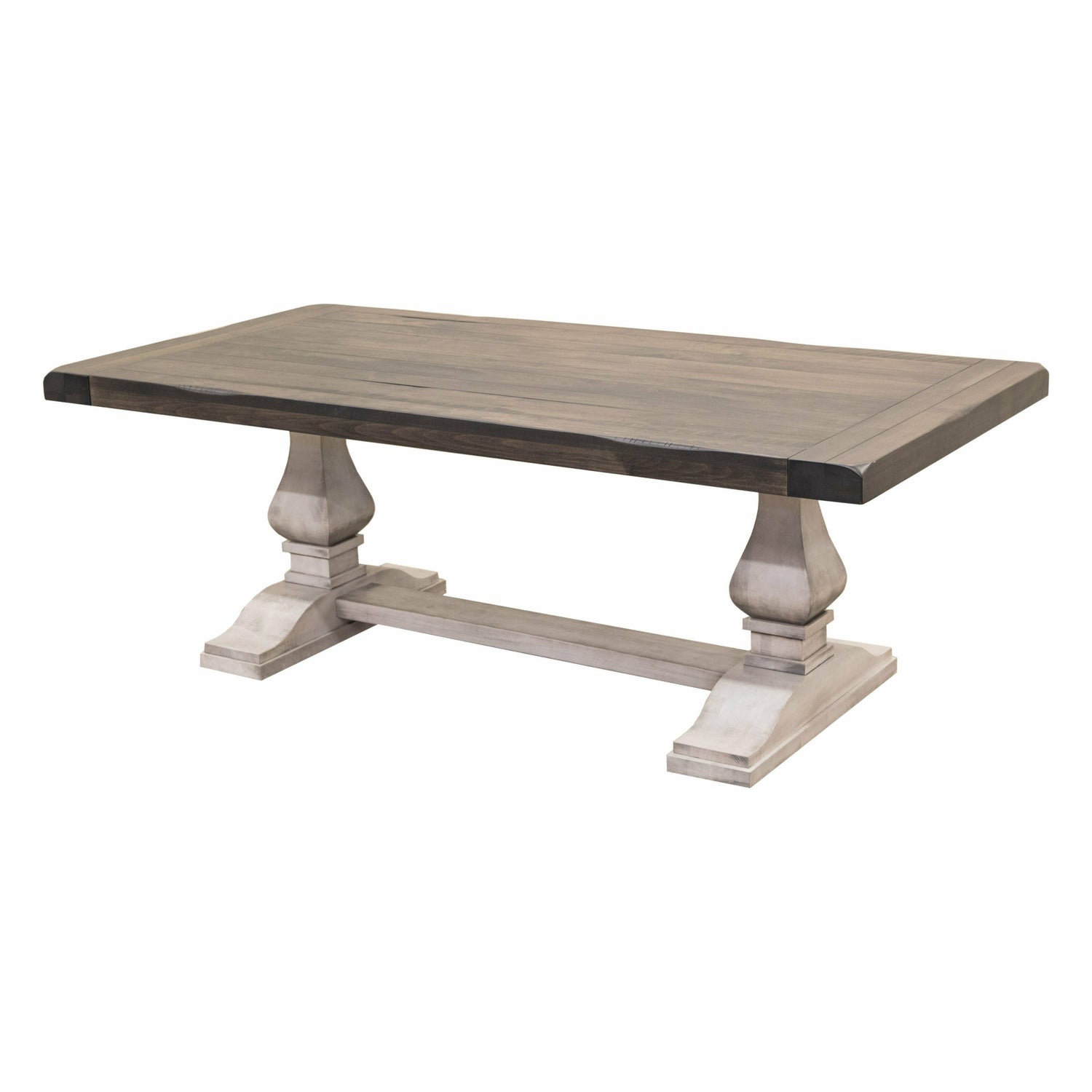 Hillside White & Wood Extending Dining Table | M-AV&GS