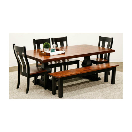 Hillside Black & Wood Extending Dining Table | M-EB&C-MC