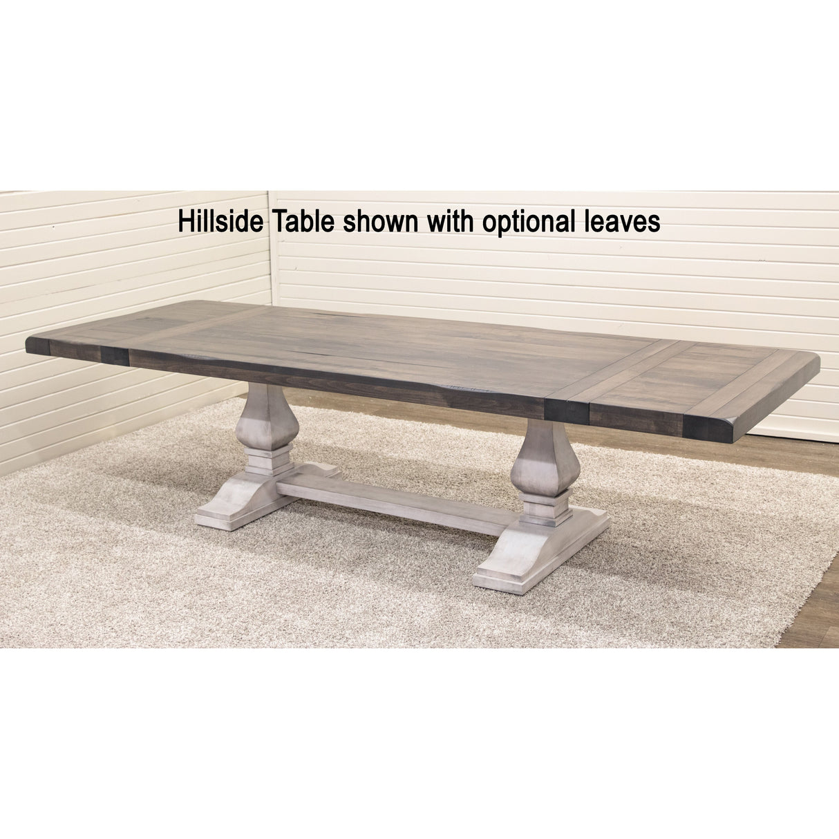 Hillside Black & Wood Extending Dining Table | M-EB&C-MC